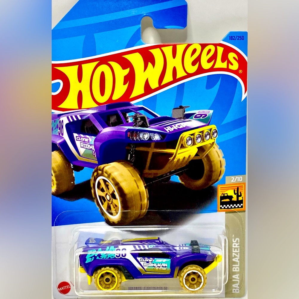 ✅ 🚗 4/$20 🚗 NEW MATTEL HOT WHEELS 2/10 HW BAJA BLAZERS DUNE CRUSHER #182/250